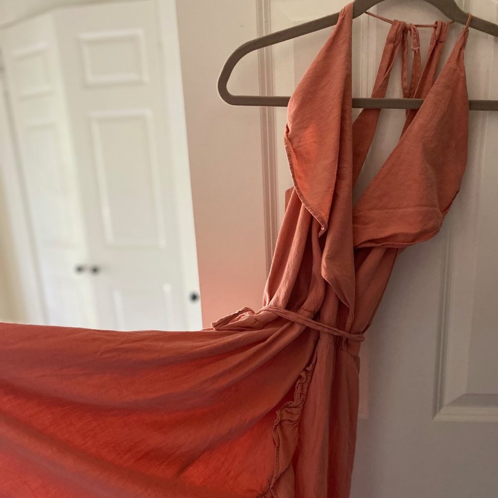 VINTAGE 1970's Peach Sherbet Flirty Mini